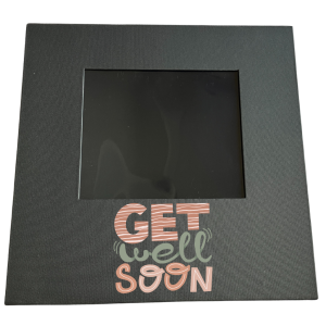 Black Magnetic Box With Window | 30 × 30 × 10 CM 